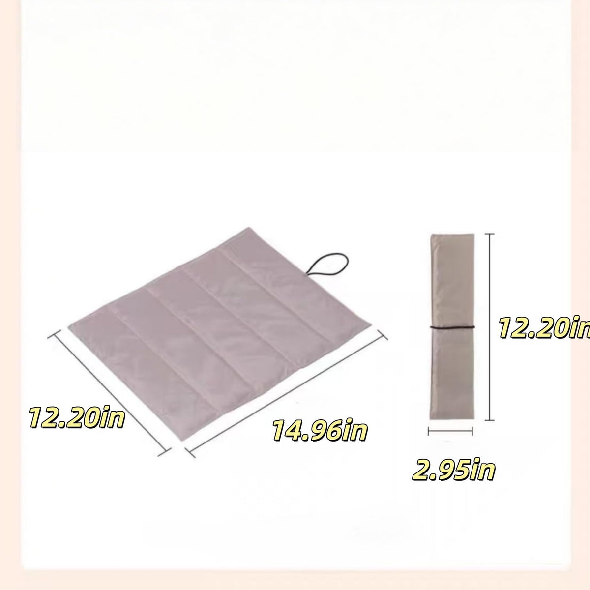 2 Pcs Ultralight Foldable Foam Seat Cushion A4719