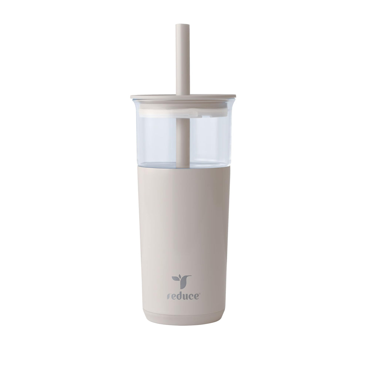 20oz Vacuum Insulated Glass Tumbler with Straw & Lid J250651