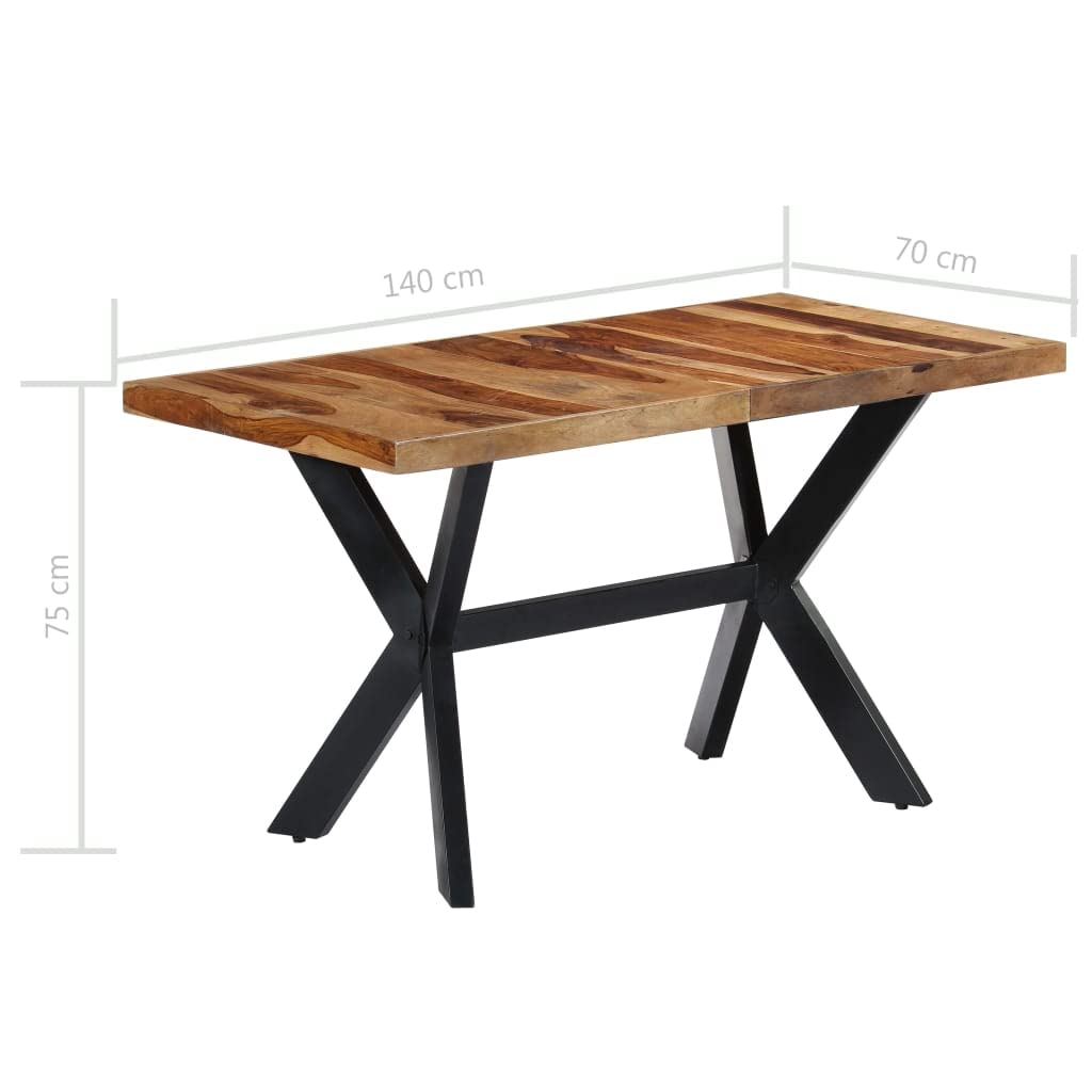 55.1"x27.6"x29.5" Solid Sheesham Wood Dining Table V309214