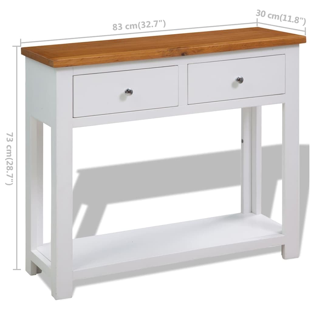 Solid Oak Wood Console Table T71412