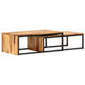 2 pcs Solid Sheesham Wood Nesting Tables H426215