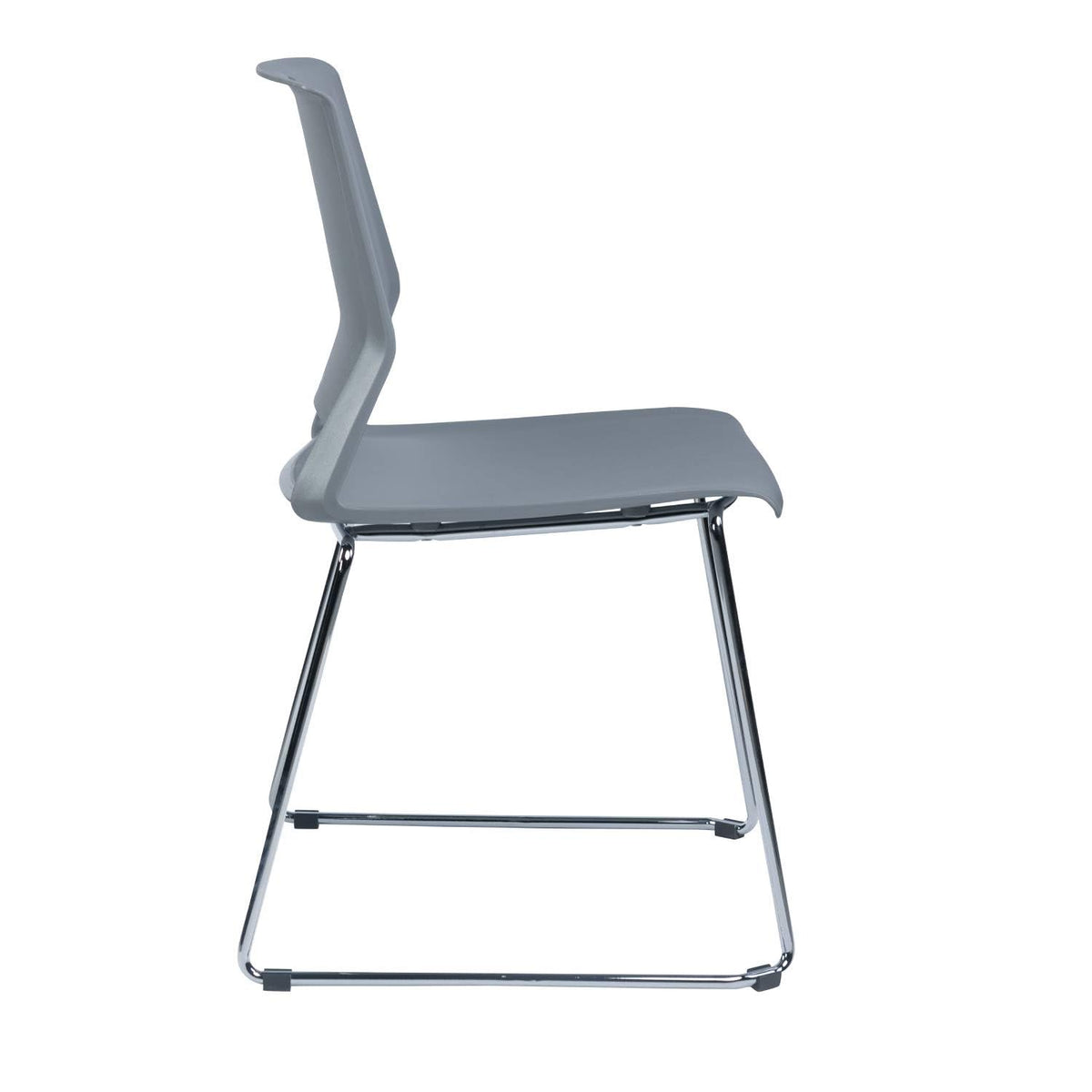 Grey Plastic Stack Chair 4-Pack E8719