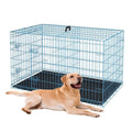 48-Inch Folding Metal Dog Crate with Divider and Tray I277