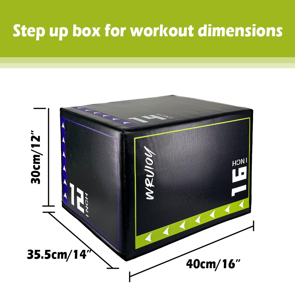 3-in-1 Non Slip Foam Plyometric Jump Box S124012