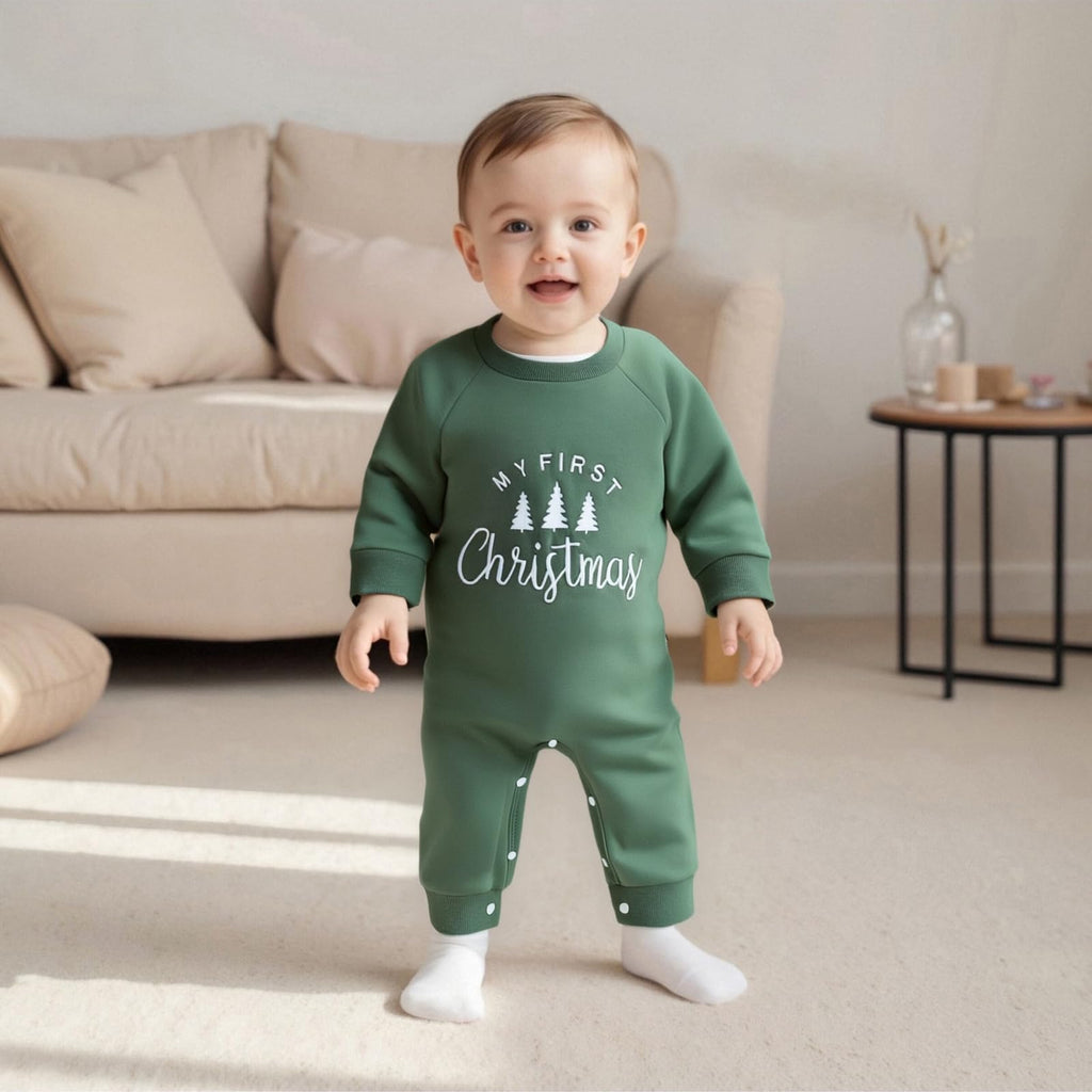 Newborn Thanksgiving Sweatshirt Jumpsuit Romper J594452