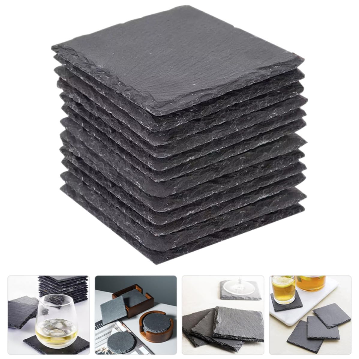 Natural Stone Coaster Set M270