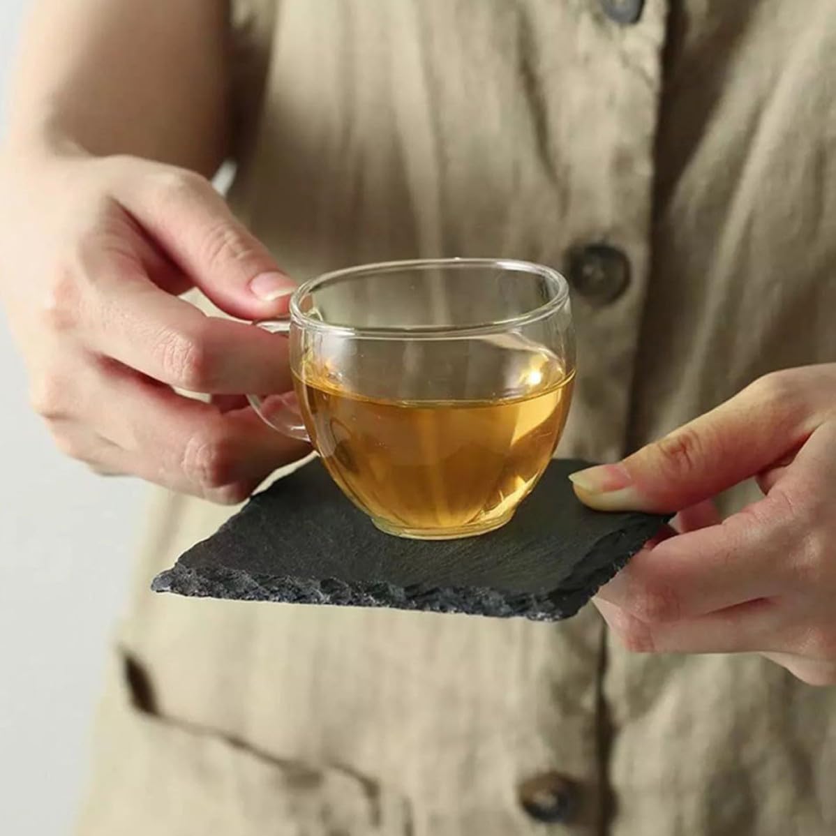 Natural Stone Coaster Set M270