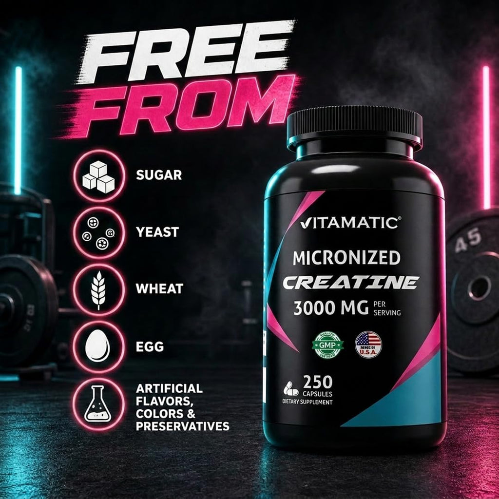 Micronized Creatine Monohydrate 3000 mg 250 Capsules C730546