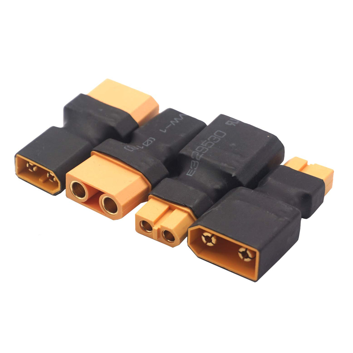 14AWG XT60 Parallel Battery Connector 2-Male to 1-Female Cable Y Splitter P651