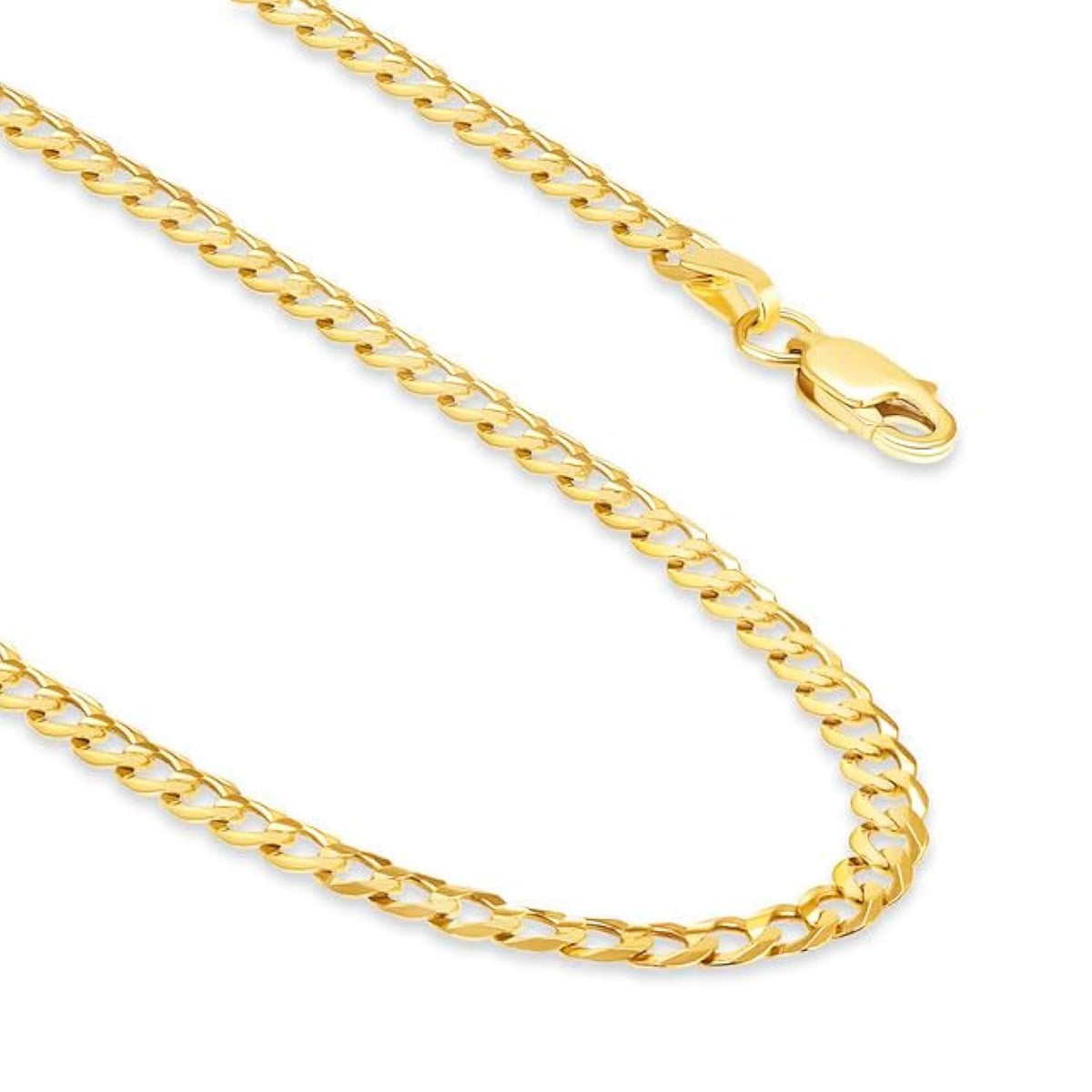 14k Gold Cuban Link Chain Necklace O335