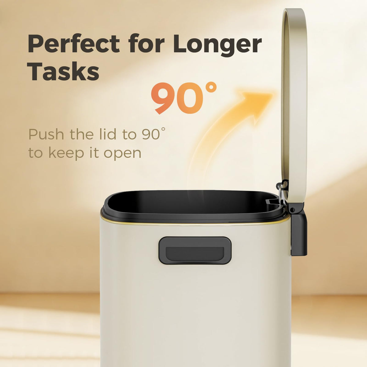 13 Gal Stainless Steel Step Trash Can P7250