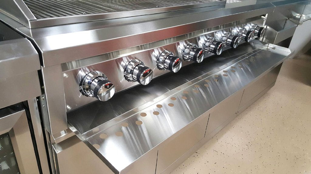 304 Stainless Steel 8 Burner Propane/Natural Gas BBQ Grill with Cover O2001