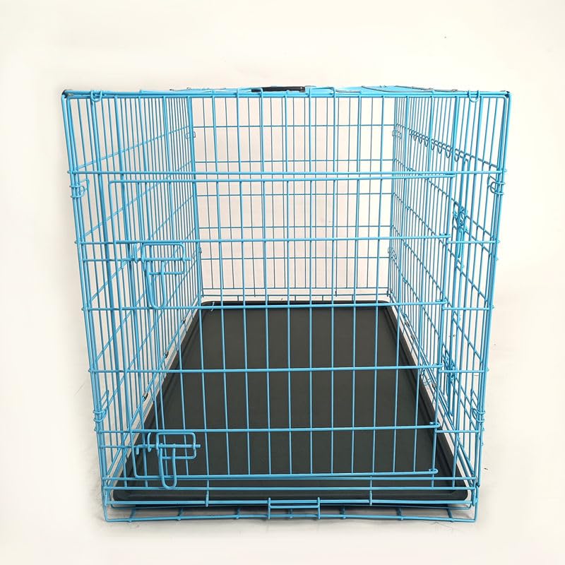 48-Inch Folding Metal Dog Crate with Divider and Tray I277