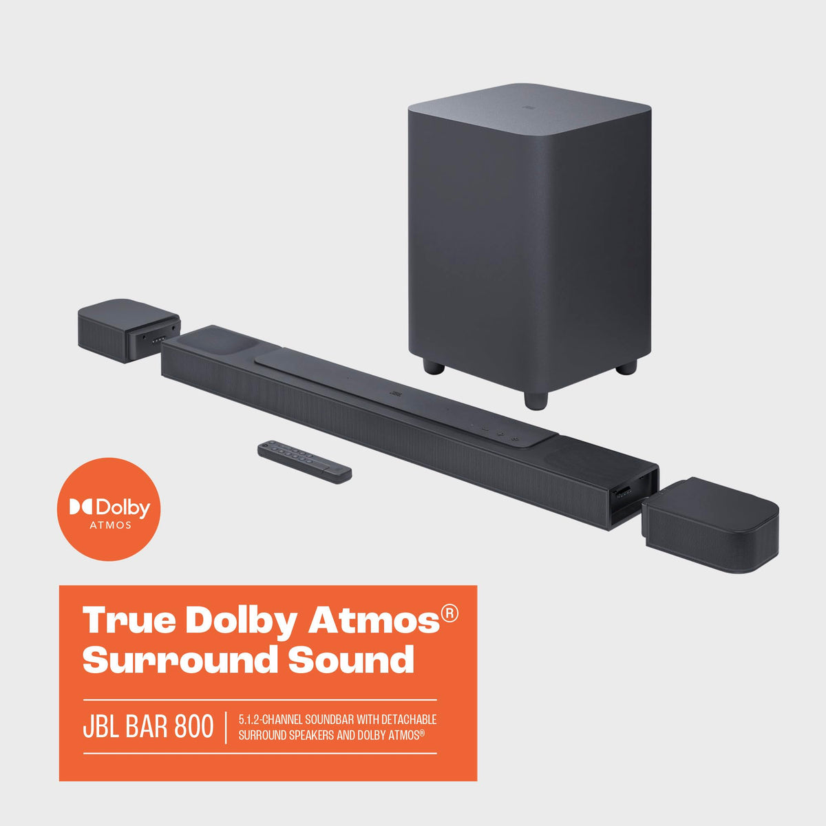 5.1.2-Channel Soundbar with Wireless Subwoofer and Dolby Atmos C394160