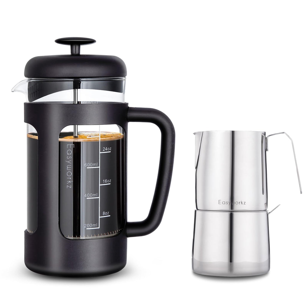 34 oz French Press with Creamer and Sugar Bowl Set E808562