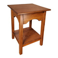 Wooden 2 Tier Square End Table C8018