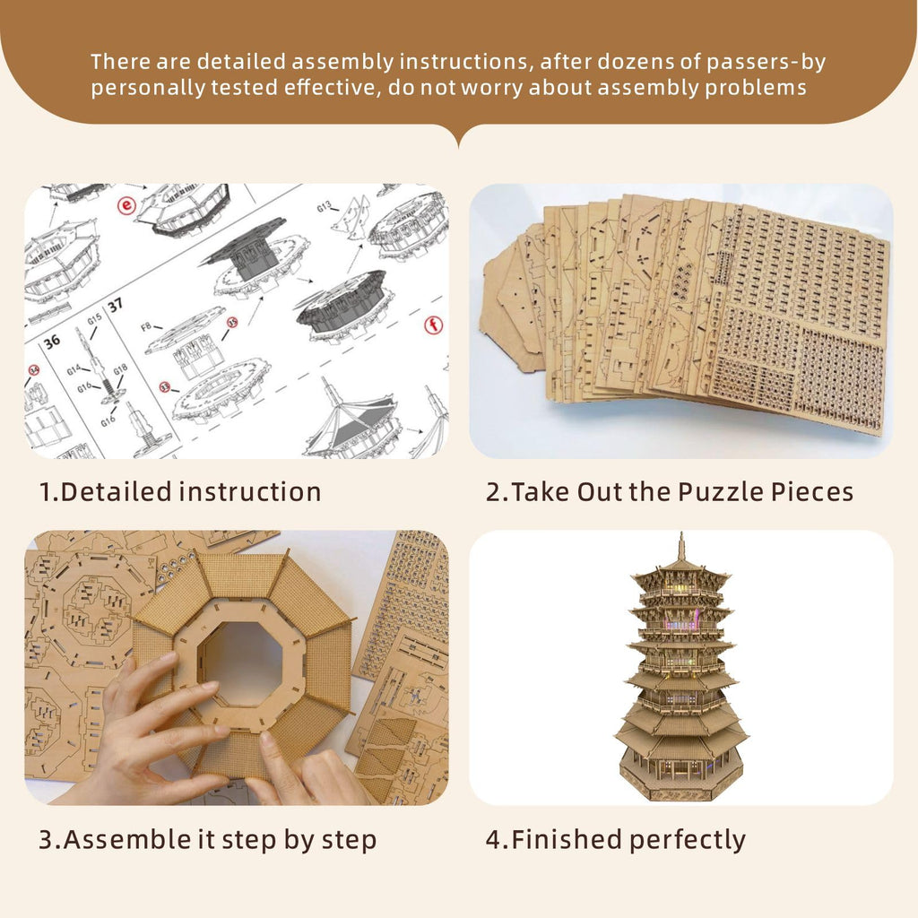 3D Wooden Puzzles 1287 Pieces Q344