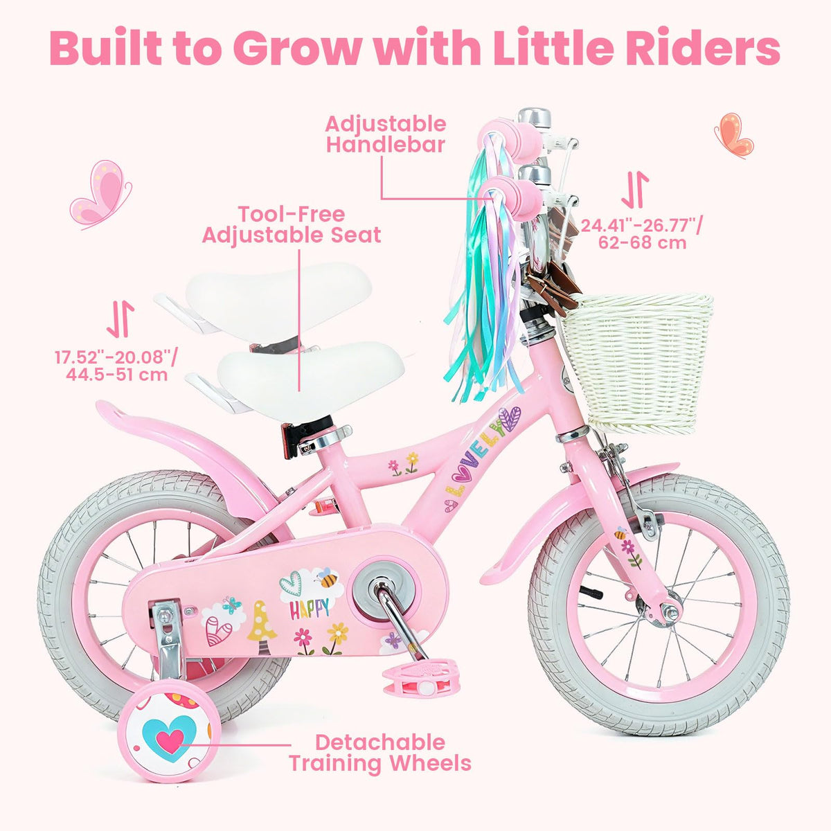 12 14 16 18 Inch Kids Bike with Training Wheels S76391