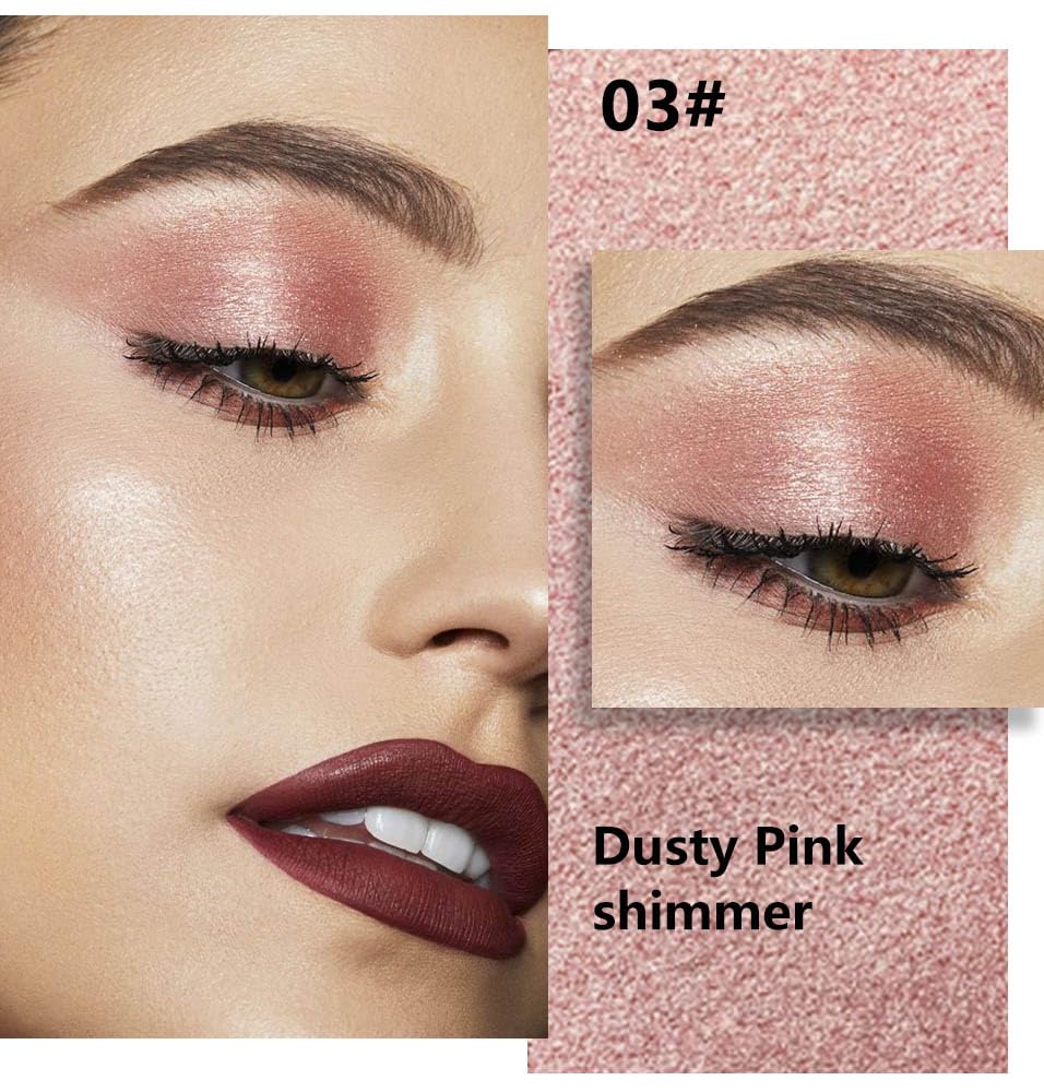 Dusty Pink Champagne Single Eyeshadow Palette N3331