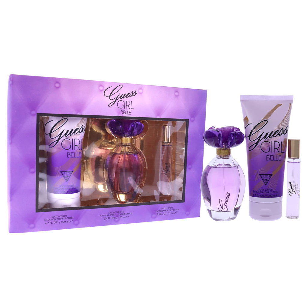 3 Pc Gift Set 3.4 oz EDT Spray 0.5 oz EDP Travel Spray 6.7 oz Body Lotion D2436