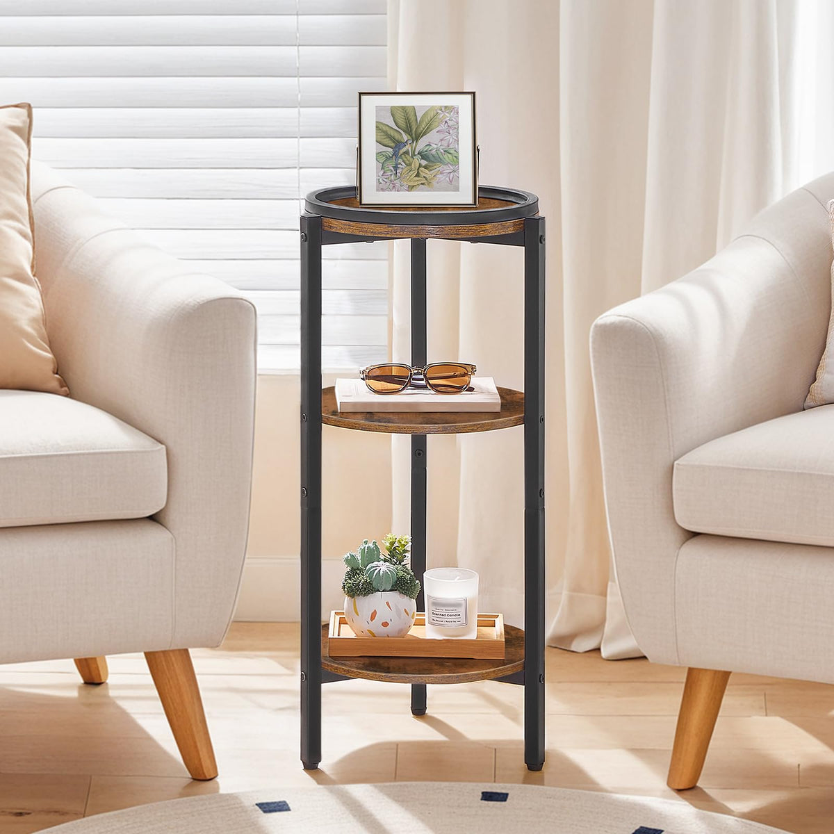 Small Round 3-Tier Side Table K24782