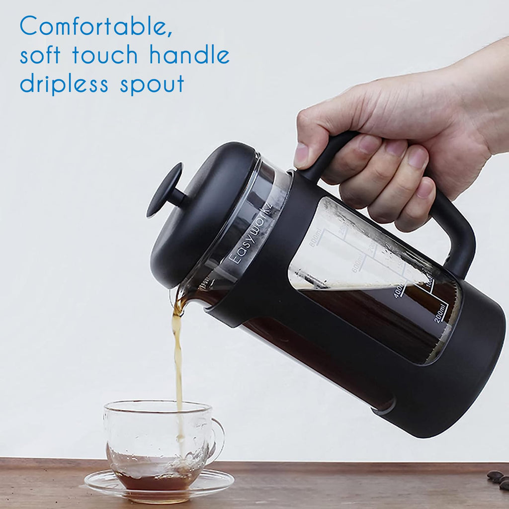34 oz French Press with Creamer and Sugar Bowl Set E808562