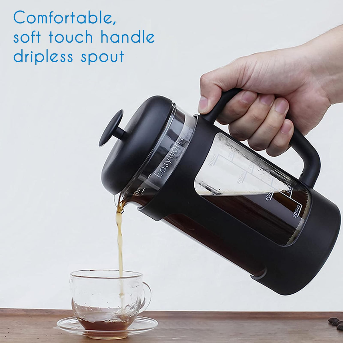 34 oz French Press with Creamer and Sugar Bowl Set E808562
