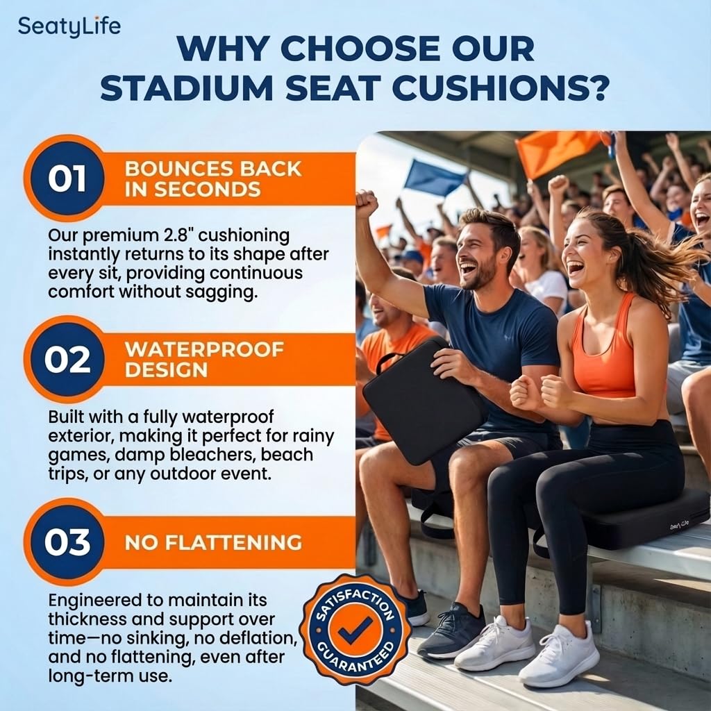 Extra Thick Stadium Seat Cushion L72205
