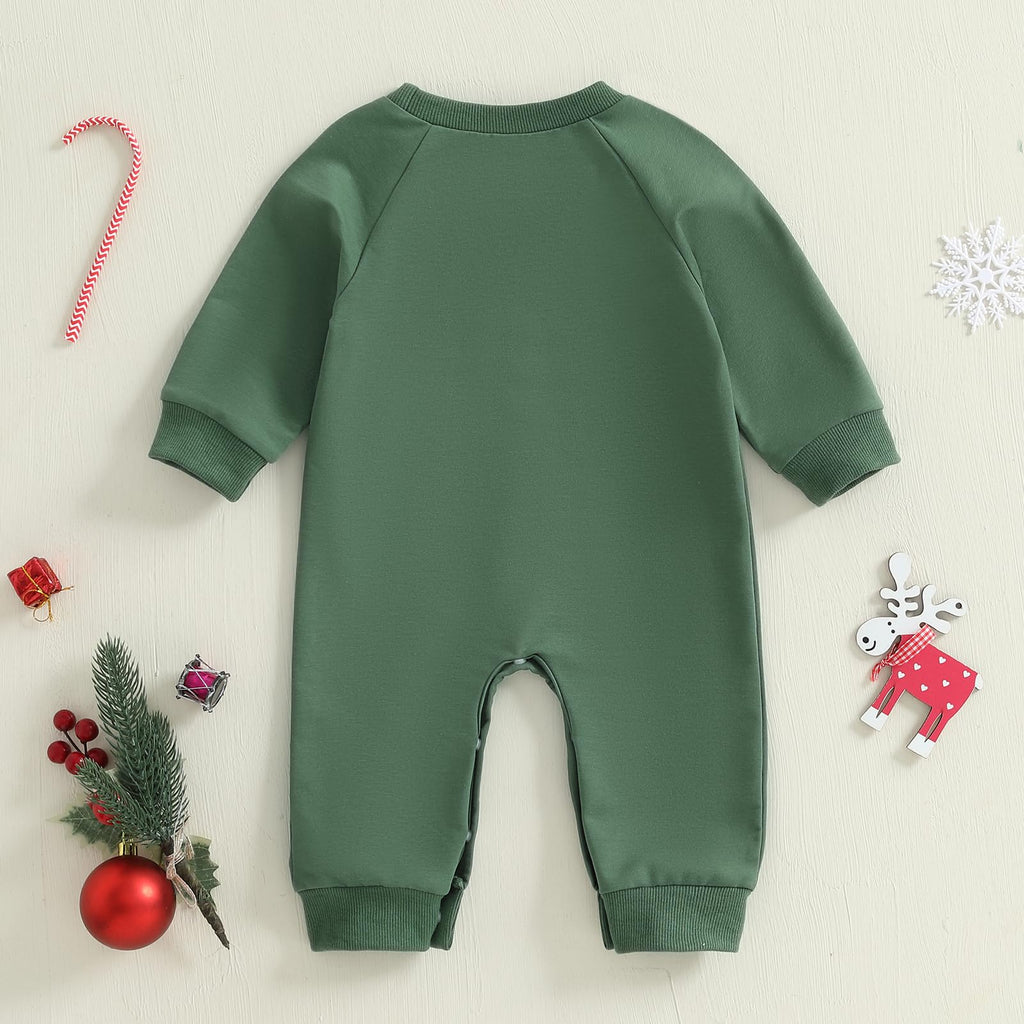 Newborn Thanksgiving Sweatshirt Jumpsuit Romper J594452