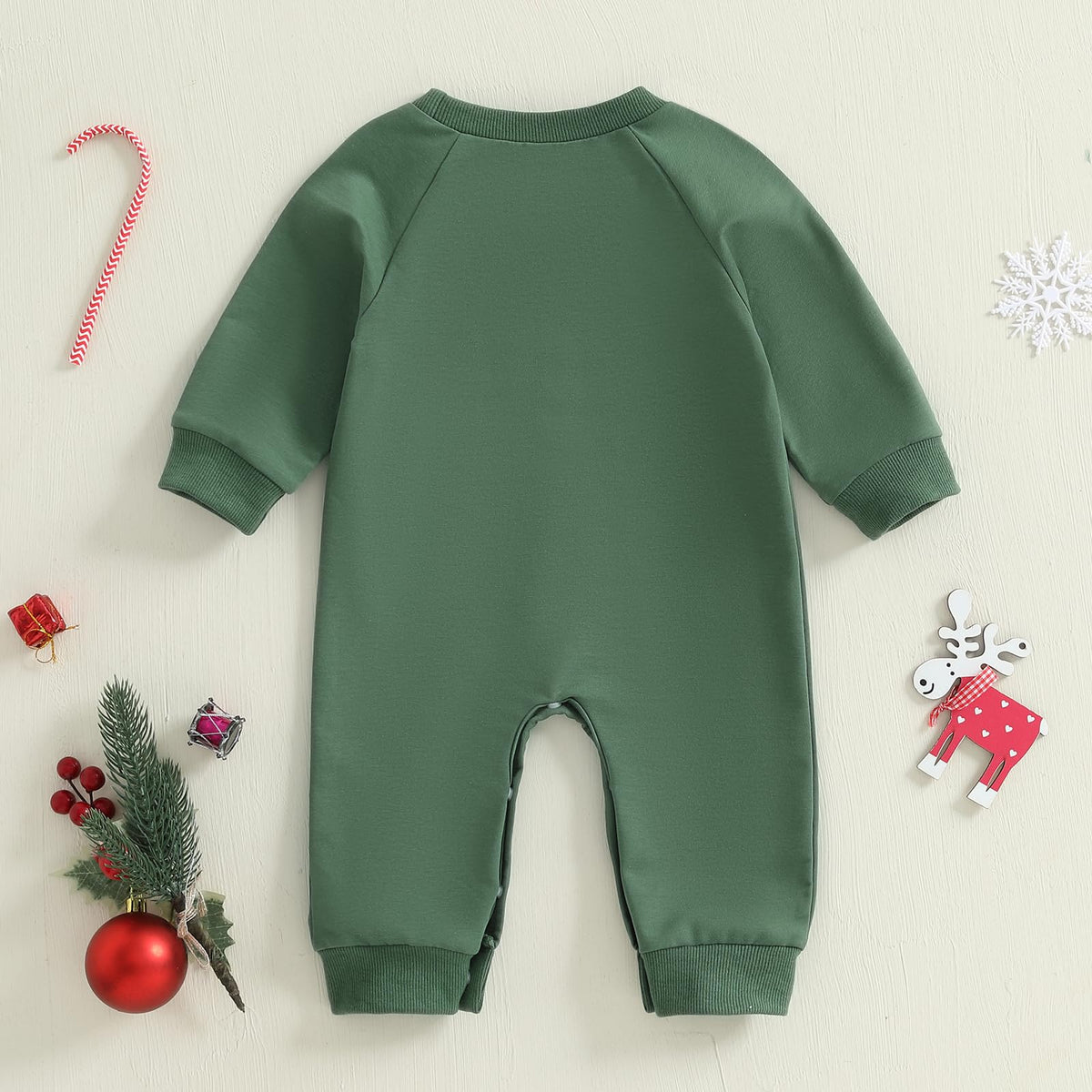 Newborn Thanksgiving Sweatshirt Jumpsuit Romper J594452