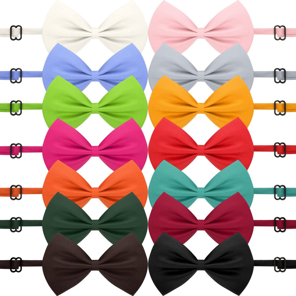 120 Pcs Dog Bow Ties with Adjustable Collar C85349