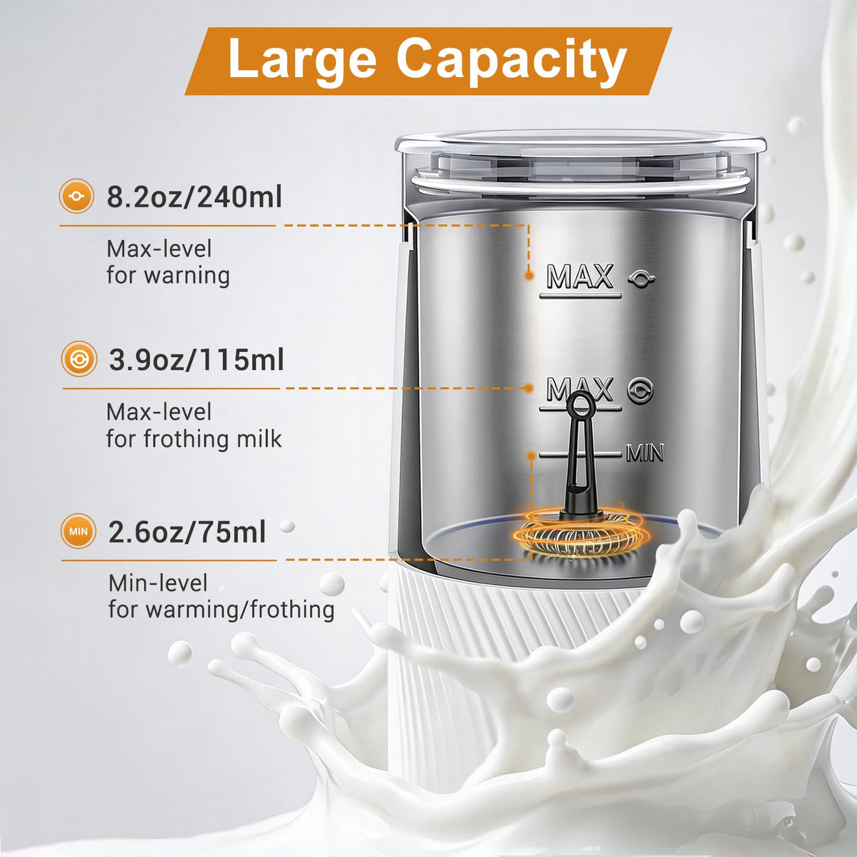 4-in-1 Electric Milk Frother G375