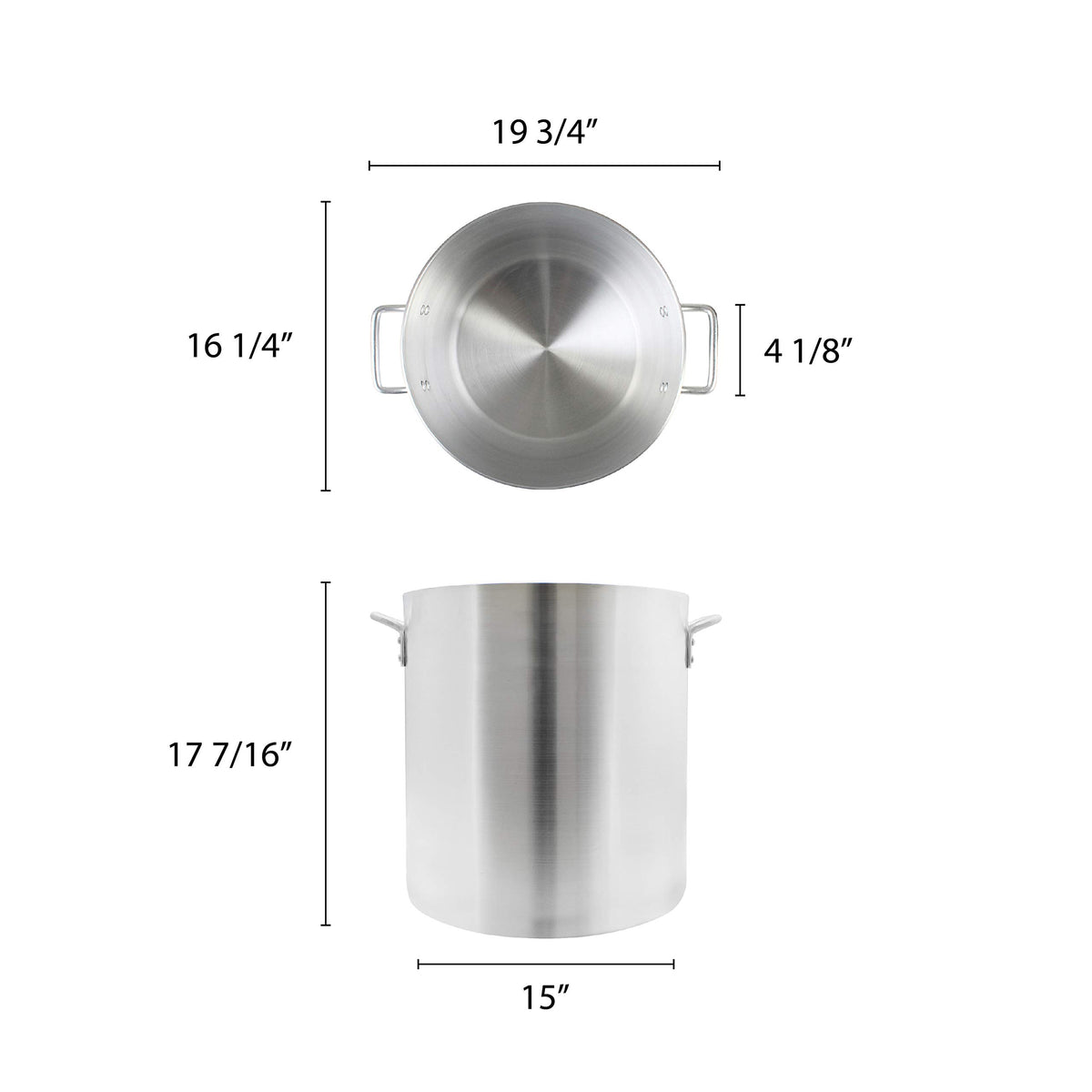 60 quart Aluminum Stock Pot I39729
