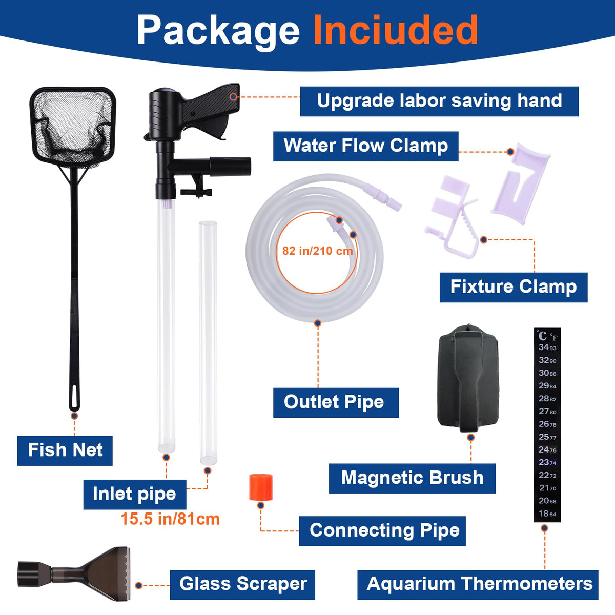 Aquarium Gravel Vacuum Cleaner Kit V8813