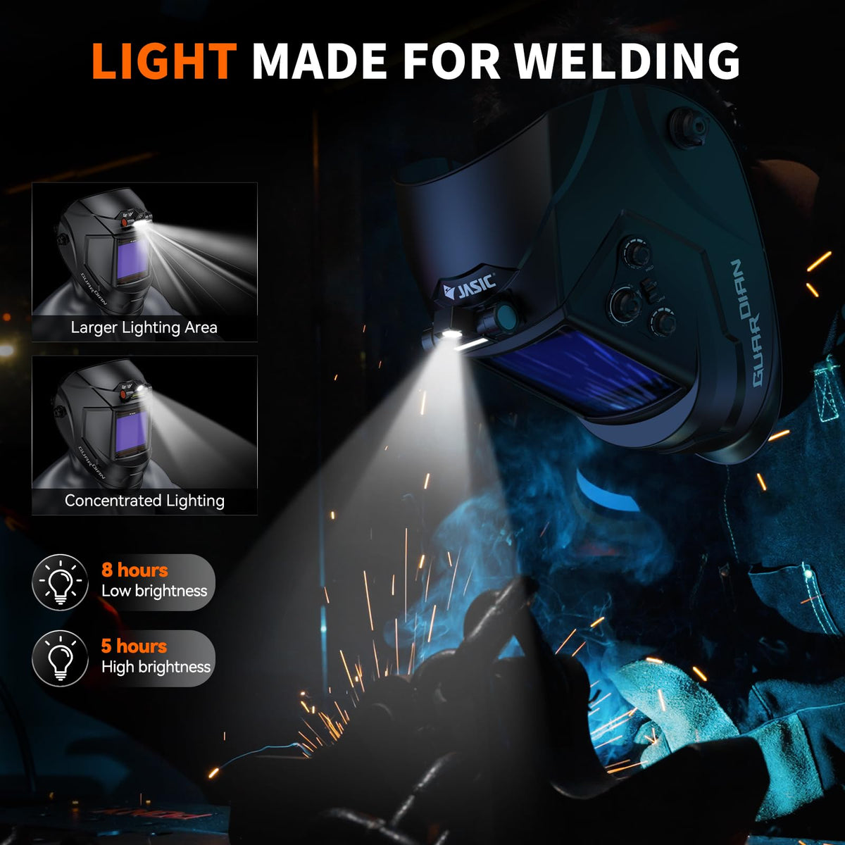 Auto Darkening Welding Helmet with Light V569143