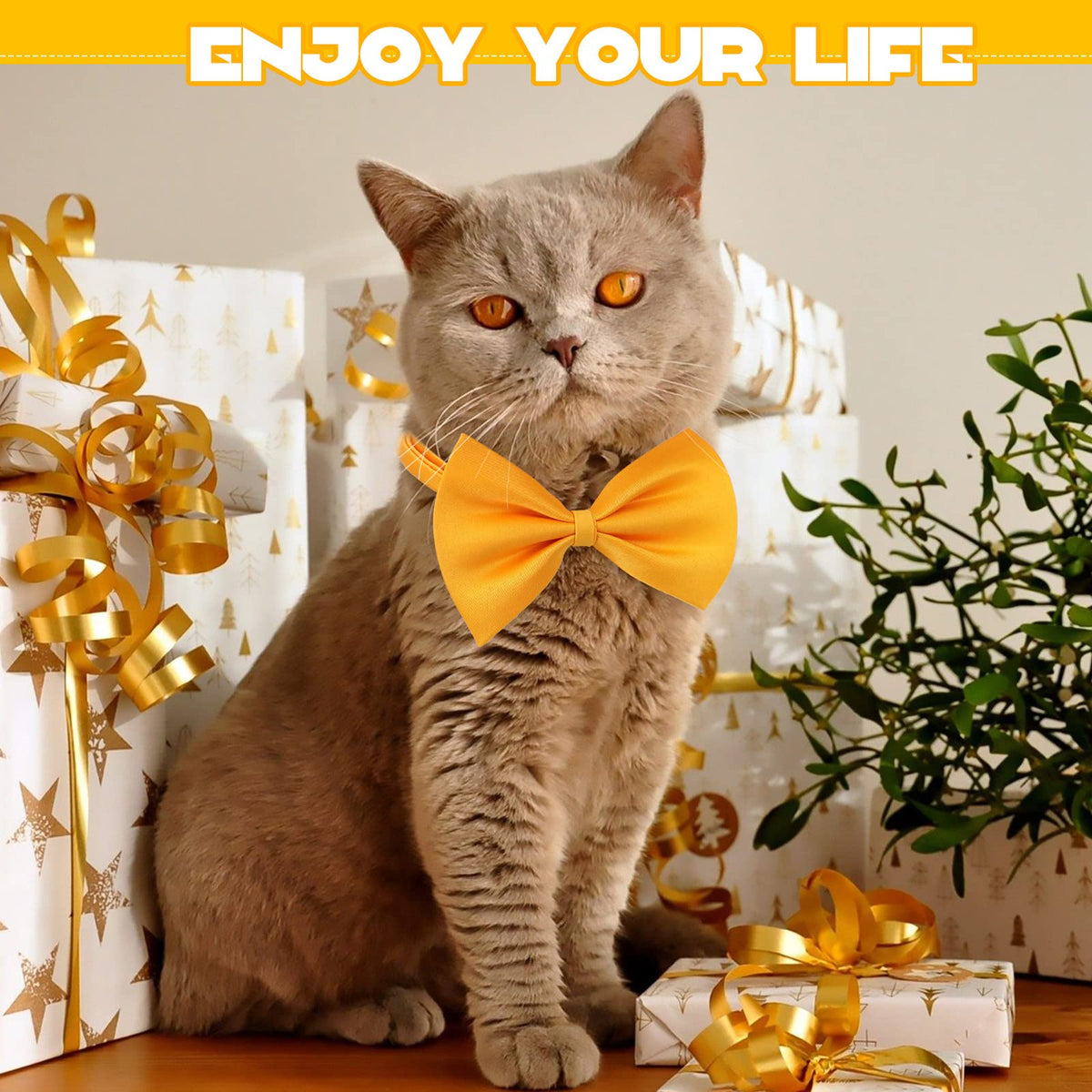 120 Pcs Dog Bow Ties with Adjustable Collar C85349