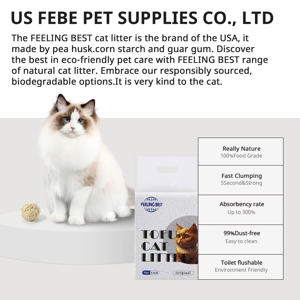 Plant-Based Flushable Tofu Cat Litter 33.6 lb K6891
