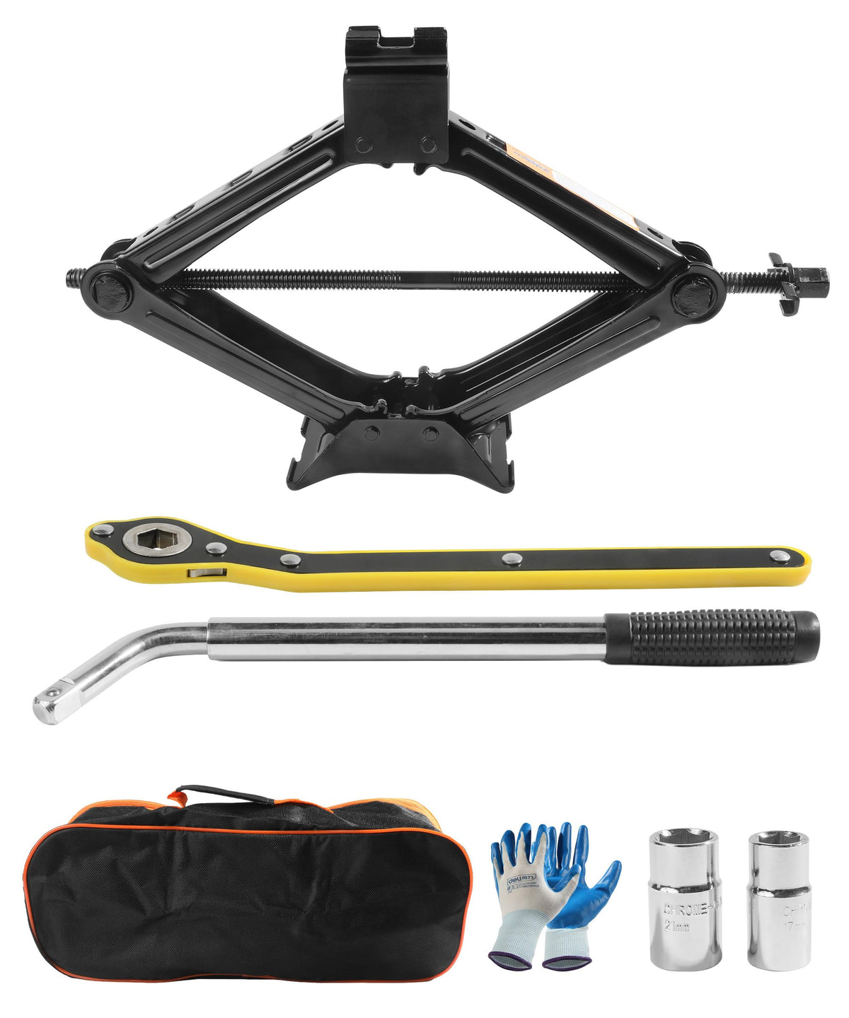 2 Ton Scissor Jack Lift with Lug Wrench X710