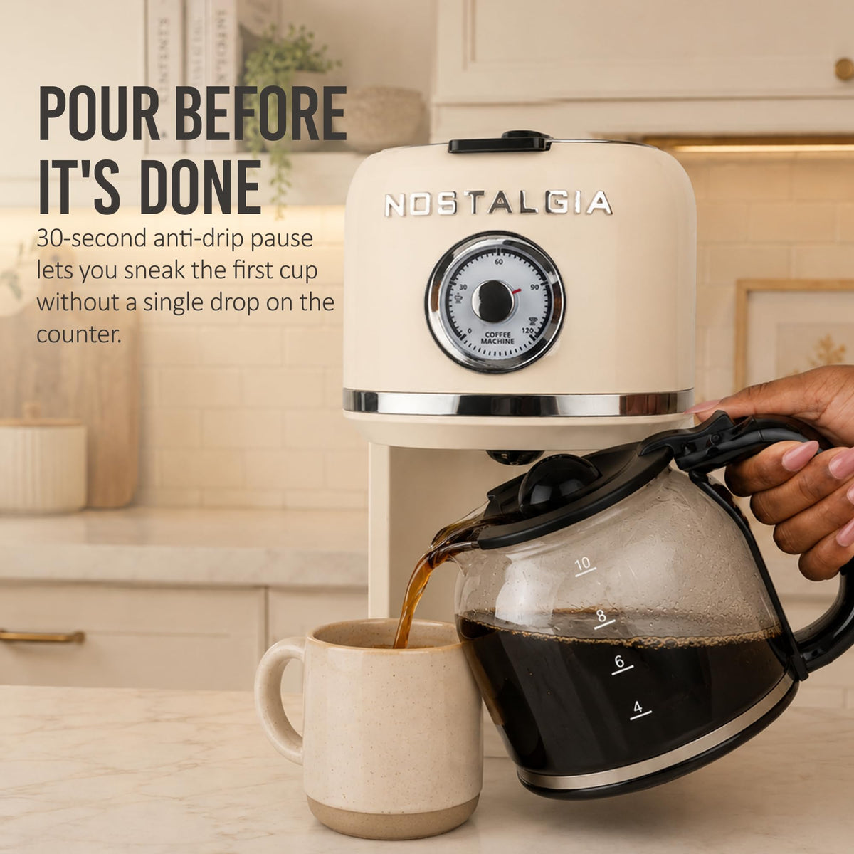 Cream 10 Cup Coffee Maker K36854
