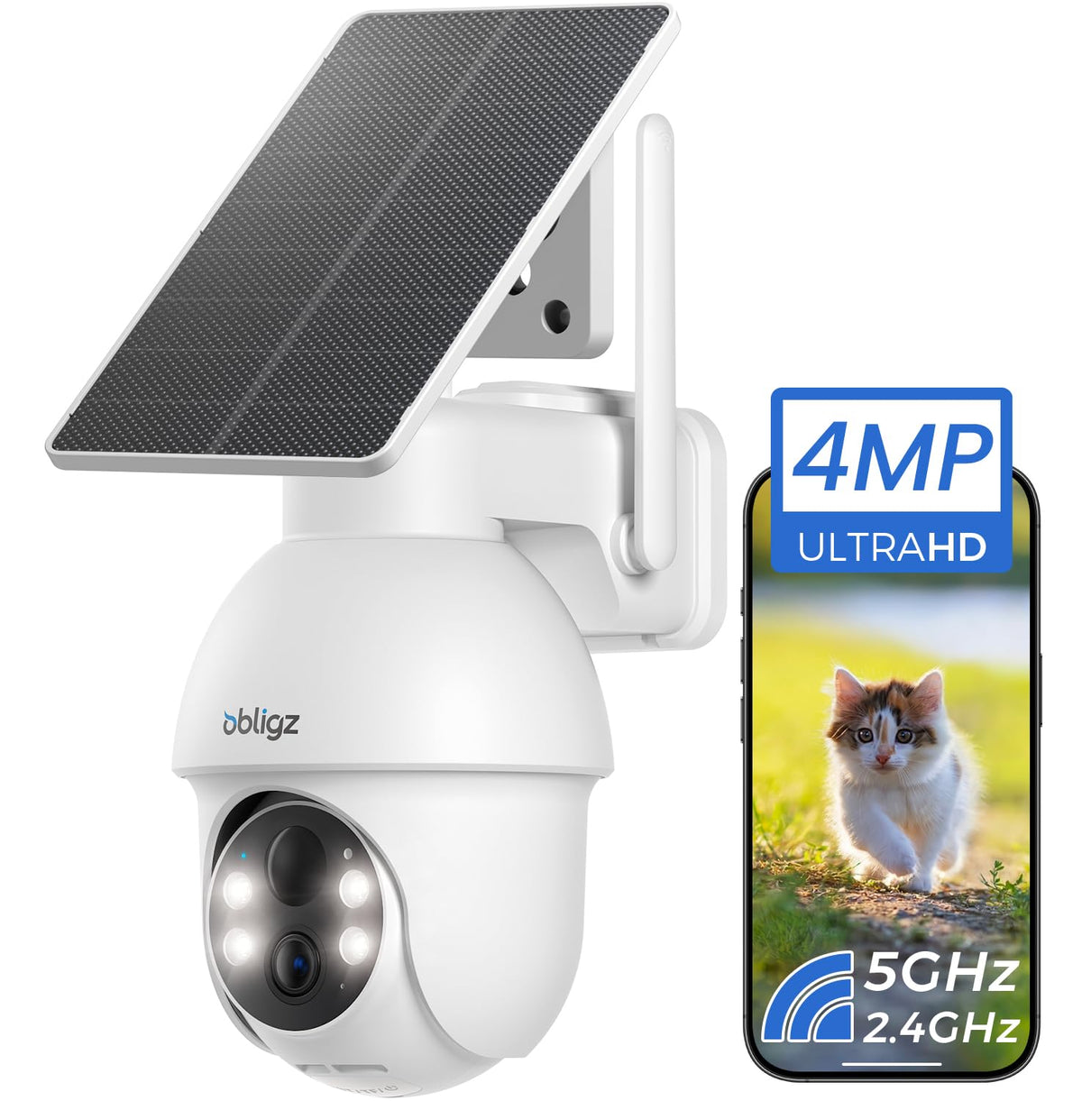 4MP Solar Camera Outdoor Wireless J4456