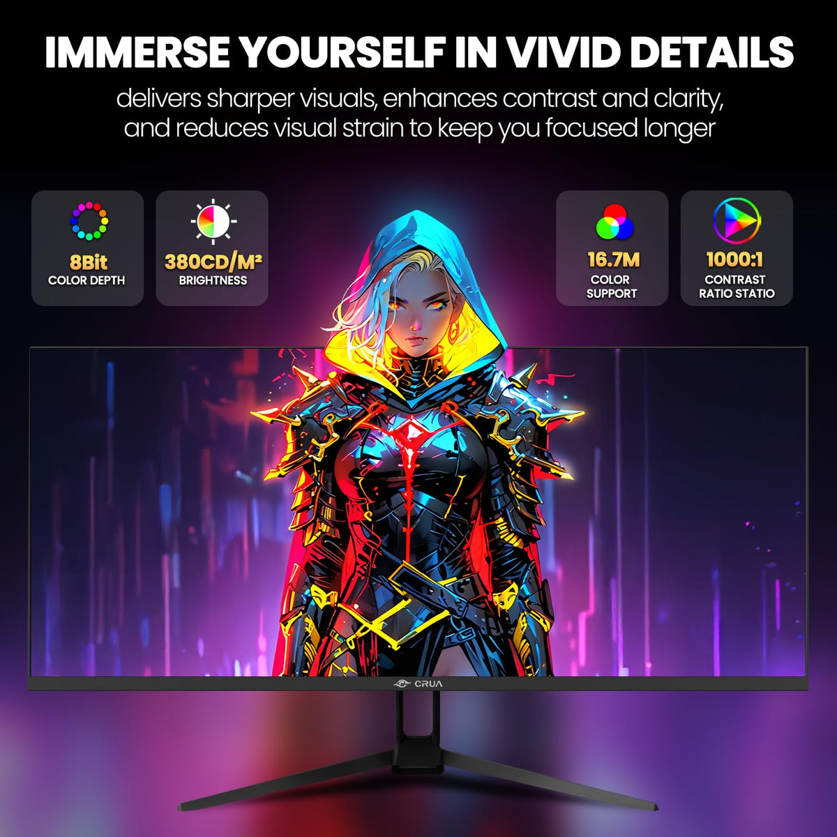 34 Inch 165Hz UWQHD IPS Ultrawide Gaming Monitor Y989498