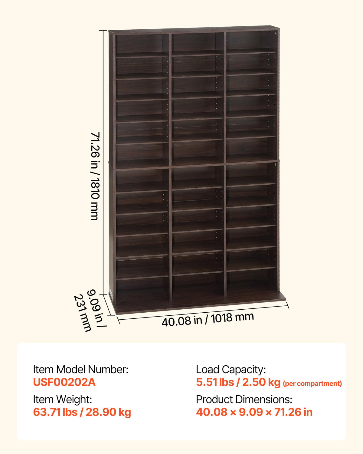 12-Tier Media Storage Cabinet T3232