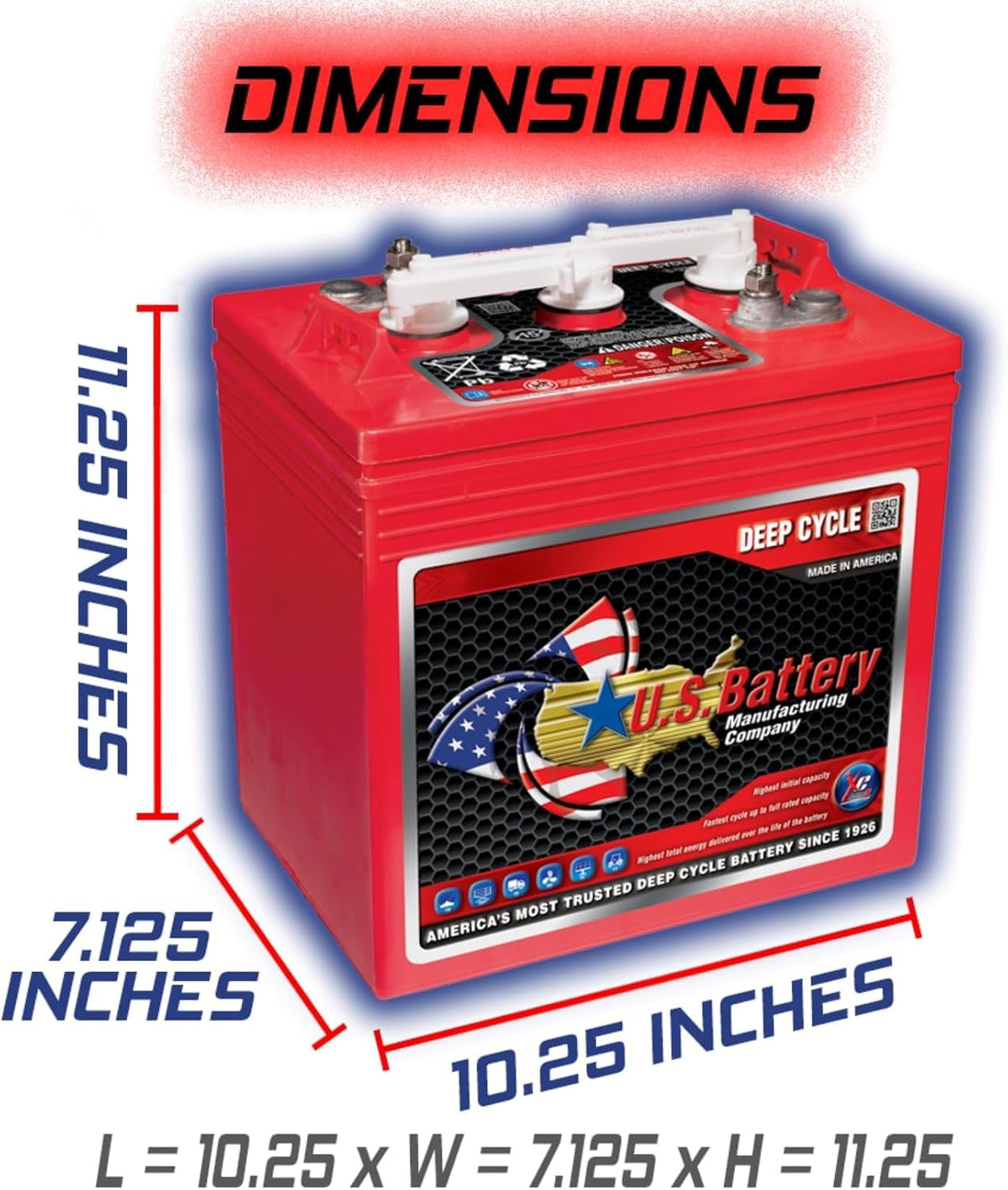 6V 240Ah Flooded Lead Acid Deep Cycle Battery x 4 V14776