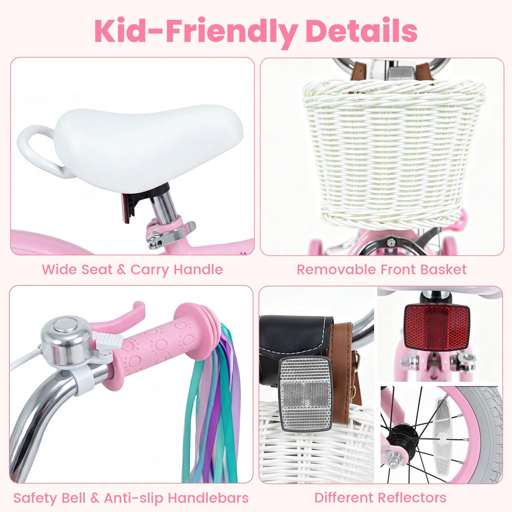 12 14 16 18 Inch Kids Bike with Training Wheels S76391