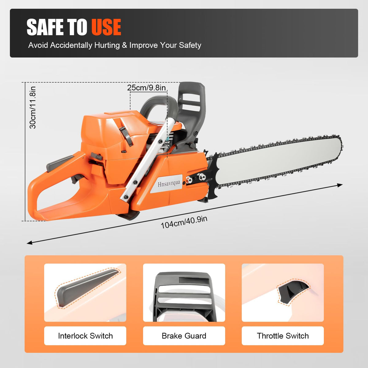 24 Inch 2-Stroke Gas Chainsaw W95198