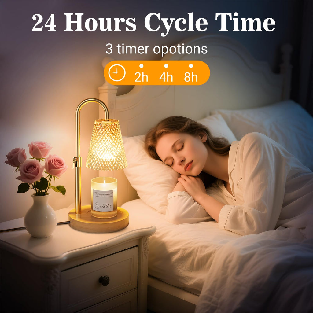 Adjustable Height Candle Warmer Lamp with Timer H589283