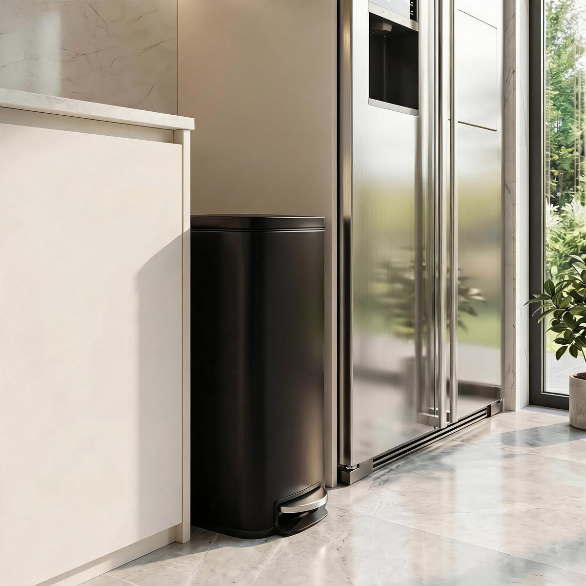 50 Liter Stainless Steel Step Trash Can S83878