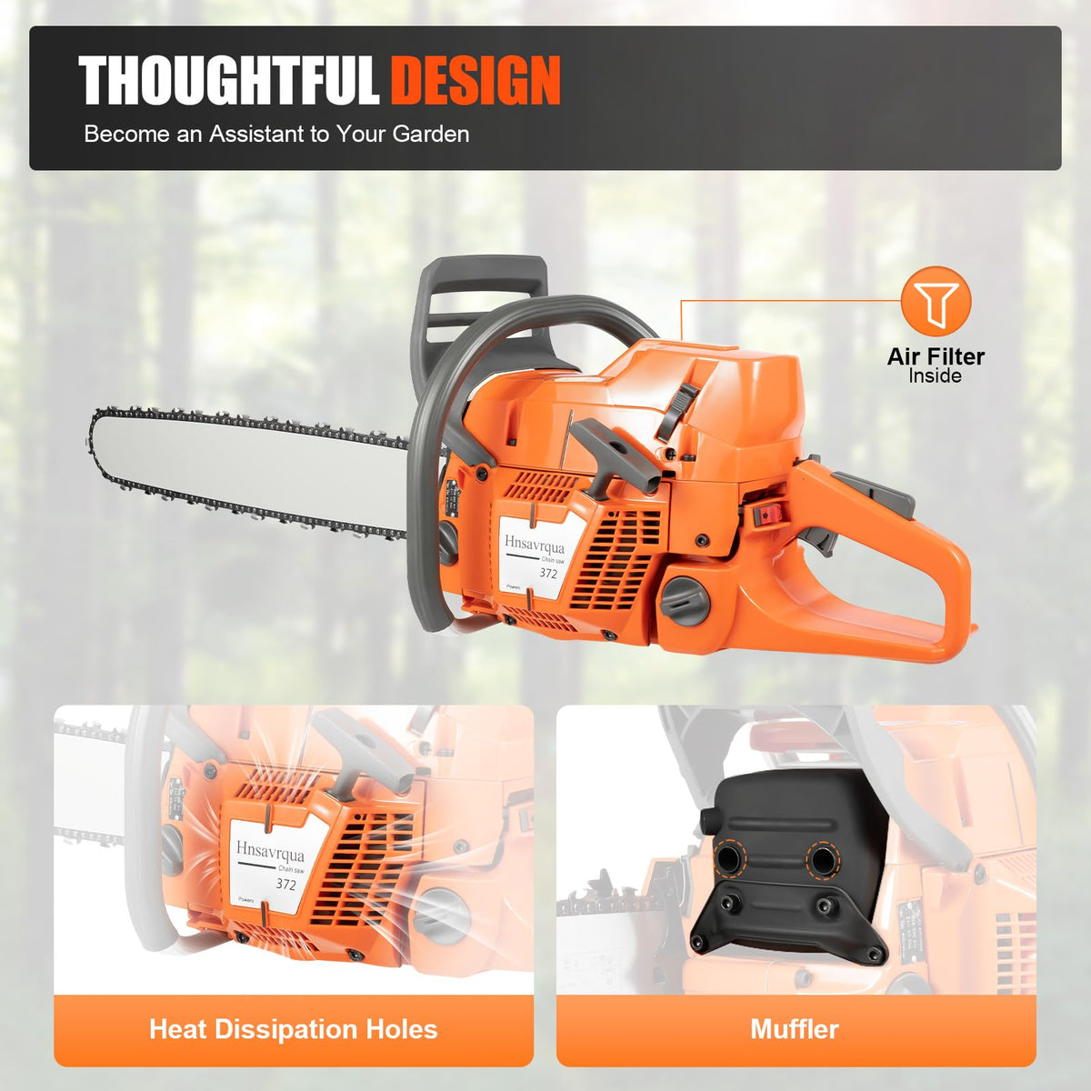 24 Inch 2-Stroke Gas Chainsaw W95198