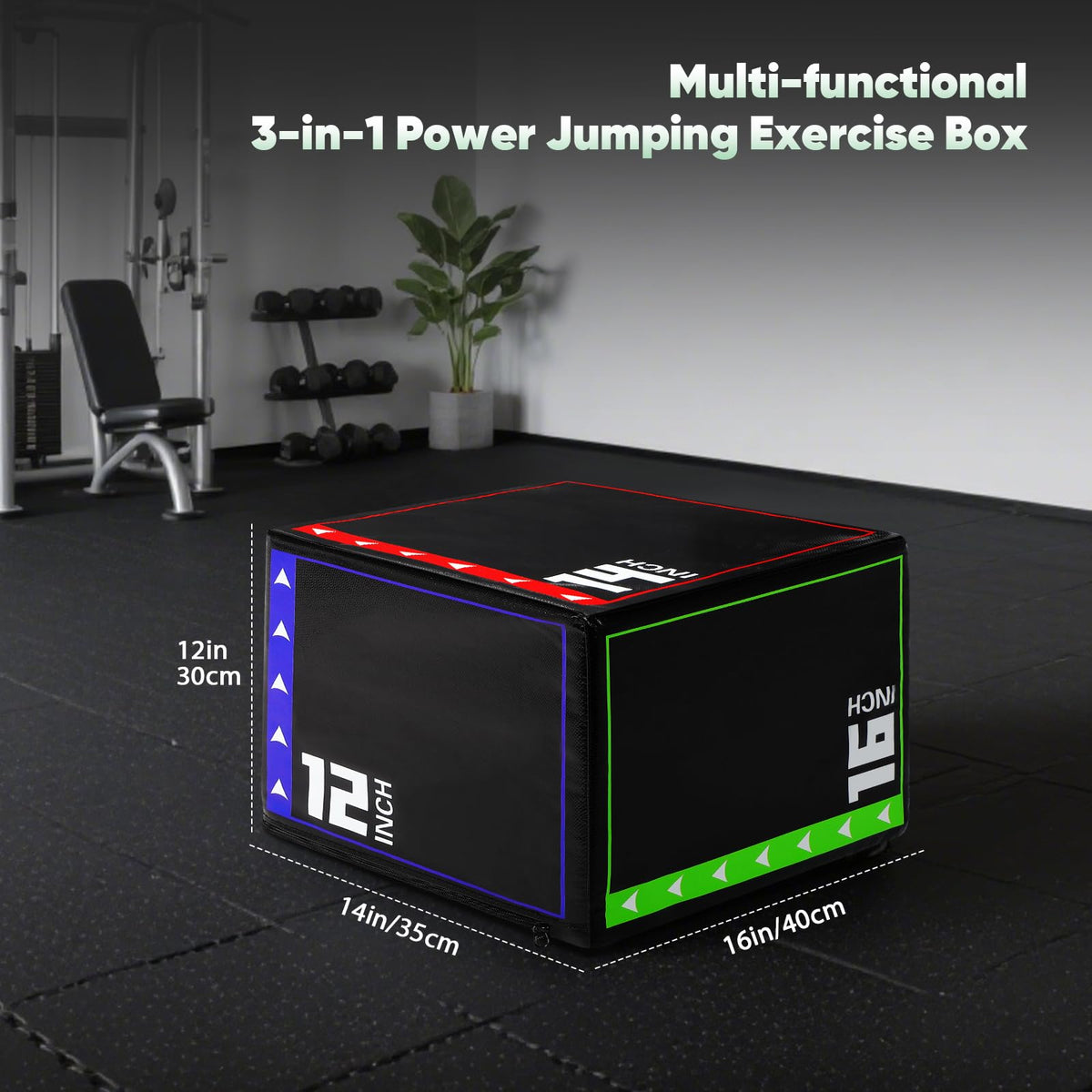 3 in 1 Foam Plyometric Jump Box V13889
