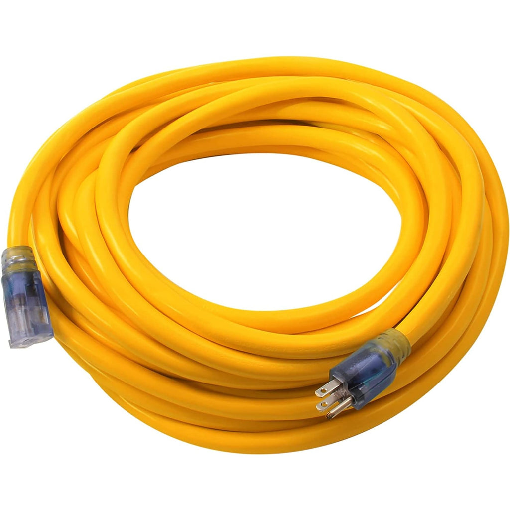 100 Foot 12/3 SJTW Lighted Extension Cord S4926